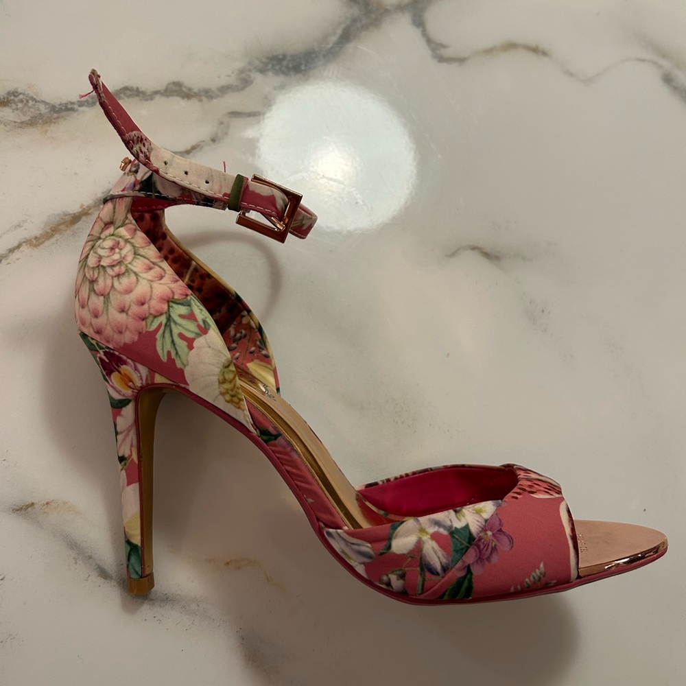 Ted baker floral pullover strap shoes